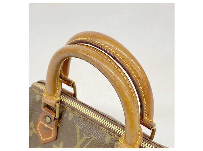 Borsa a mano Louis Vuitton Monogram Mini Speedy M41534 Marrone - vista 9