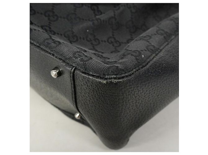 Borsa Tote Gucci GG Canvas Nero - vista 6