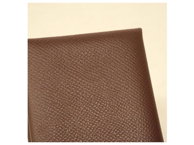 Hermès Hermes Calvi Duo Wallet/Coin Case Brown - view 7