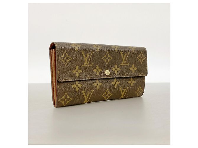Louis Vuitton Monogram Portefeuille Sarah Long Wallet Marrone - vista 2