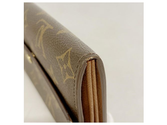 Louis Vuitton Monogram Portefeuille Sarah Long Wallet Marrone - vista 5