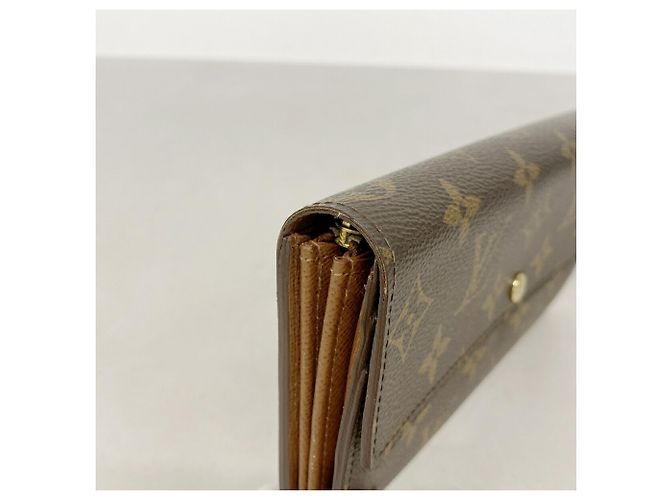 Louis Vuitton Monogram Portefeuille Sarah Long Wallet Marrone - vista 7