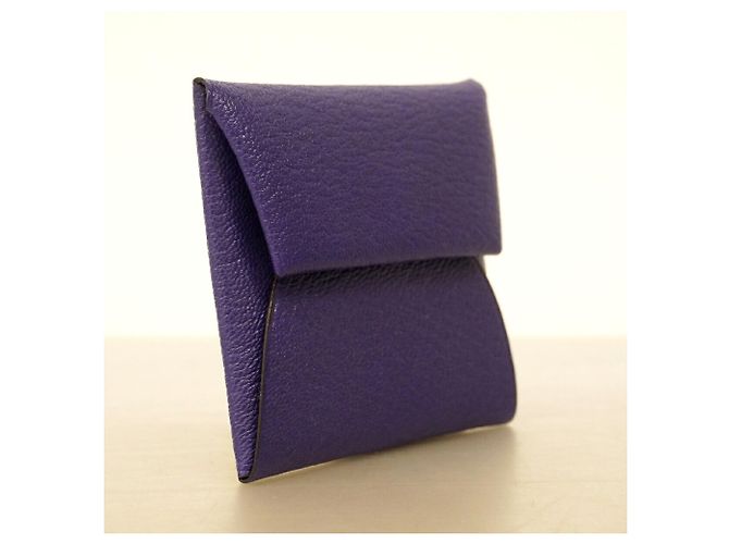 Hermès Monedero Hermes Bastia Chevre Mysore Púrpura - vista 2