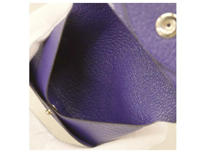 Hermès Monedero Hermes Bastia Chevre Mysore Púrpura - vista 4