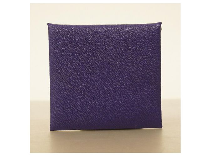 Hermès Monedero Hermes Bastia Chevre Mysore Púrpura - vista 7