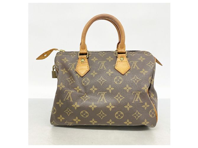Borsa Louis Vuitton Monogram Speedy 25 Marrone - vista 10