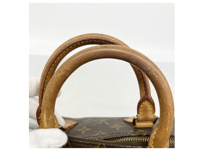 Borsa Louis Vuitton Monogram Speedy 25 Marrone - vista 7