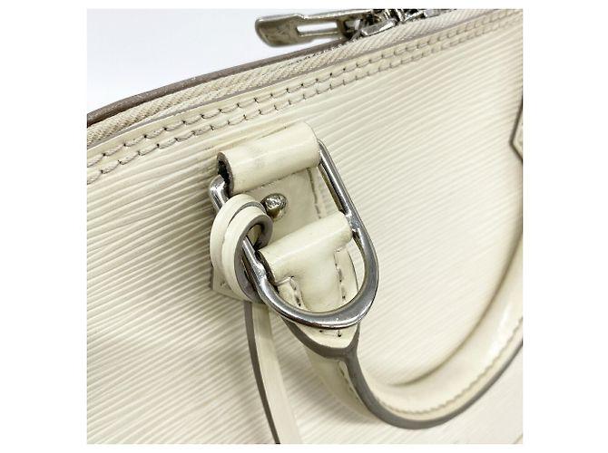 Borsa Louis Vuitton Alma PM Bianco sporco - vista 10