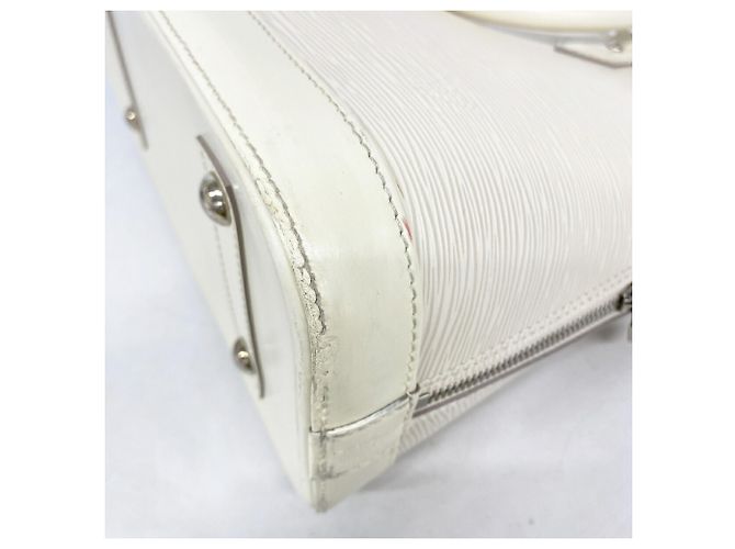 Borsa Louis Vuitton Alma PM Bianco sporco - vista 11