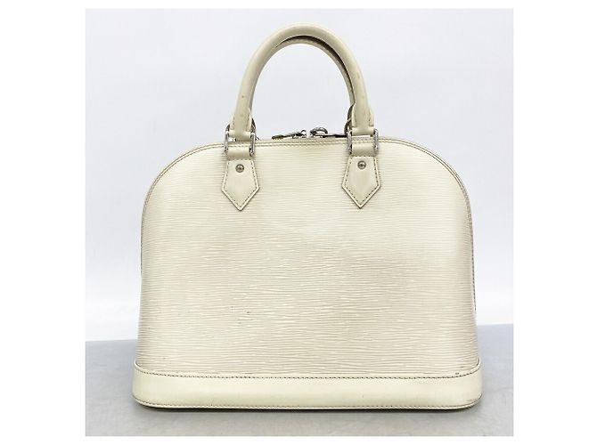 Borsa Louis Vuitton Alma PM Bianco sporco - vista 13