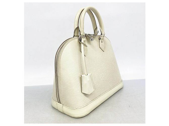 Borsa Louis Vuitton Alma PM Bianco sporco - vista 2
