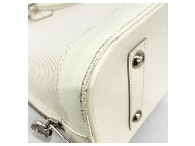 Borsa Louis Vuitton Alma PM Bianco sporco - vista 7