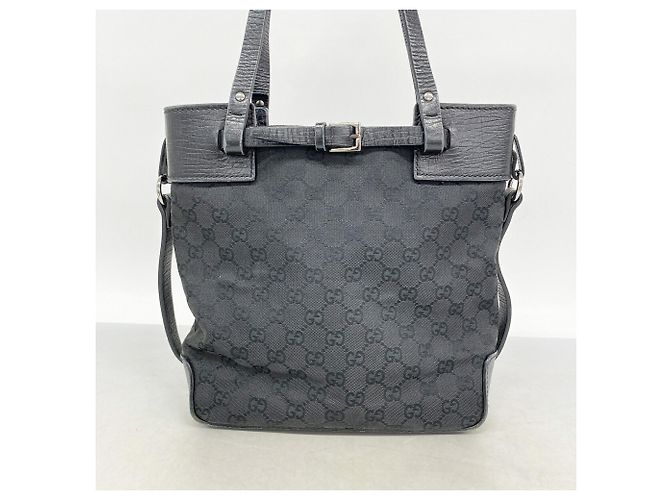 Borsa Tote Gucci GG Canvas Nero - vista 12