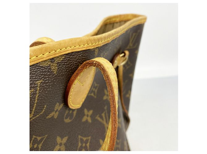 Borsa Tote Louis Vuitton Monogram Neverfull MM Marrone - vista 11