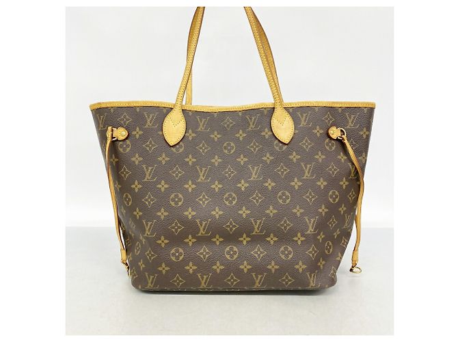 Borsa Tote Louis Vuitton Monogram Neverfull MM Marrone - vista 12