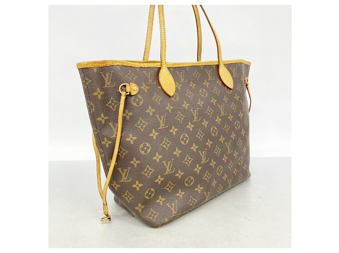 Borsa Tote Louis Vuitton Monogram Neverfull MM Marrone - vista 2