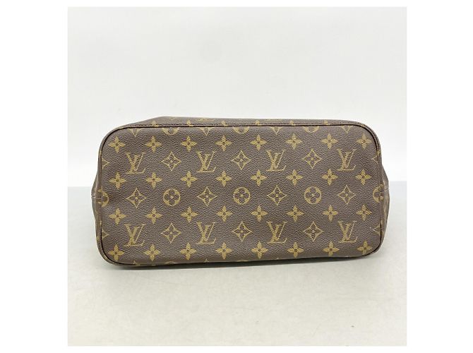 Borsa Tote Louis Vuitton Monogram Neverfull MM Marrone - vista 3