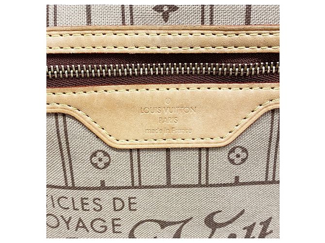 Borsa Tote Louis Vuitton Monogram Neverfull MM Marrone - vista 5