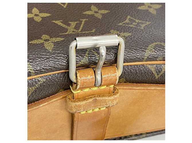 Borsa a tracolla Louis Vuitton Monogram Cartouchiere MM Marrone - vista 10