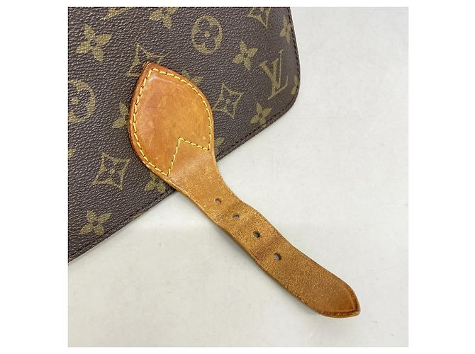 Borsa a tracolla Louis Vuitton Monogram Cartouchiere MM Marrone - vista 12