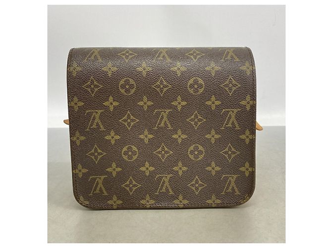 Borsa a tracolla Louis Vuitton Monogram Cartouchiere MM Marrone - vista 14