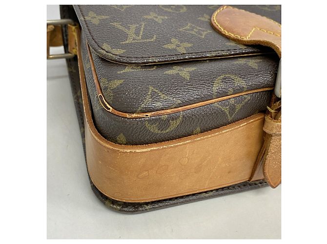 Borsa a tracolla Louis Vuitton Monogram Cartouchiere MM Marrone - vista 6
