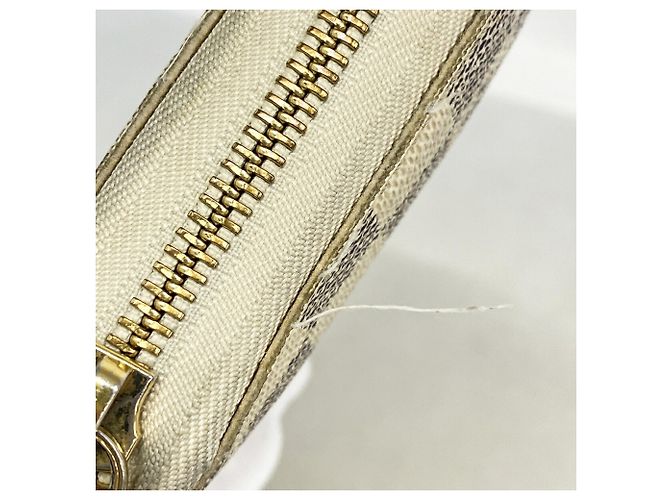 Cartera Larga Louis Vuitton Damier Azur Zippy Organizer Blanco - vista 7