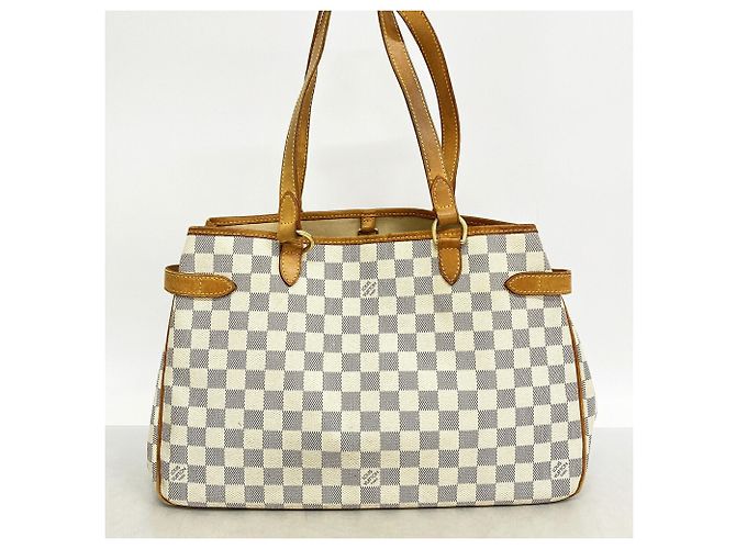 Borsa Tote Louis Vuitton Damier Azur Batignolles Horizontal Bianco - vista 11