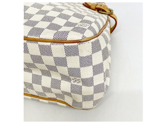 Borsa Tote Louis Vuitton Damier Azur Batignolles Horizontal Bianco - vista 6