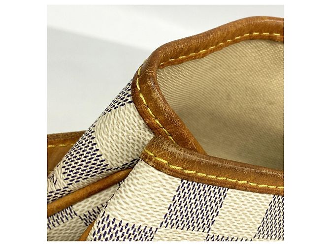 Borsa Tote Louis Vuitton Damier Azur Batignolles Horizontal Bianco - vista 7