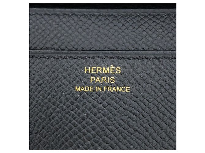 Hermès Portafoglio lungo Hermes Constance To Go Nero - vista 10