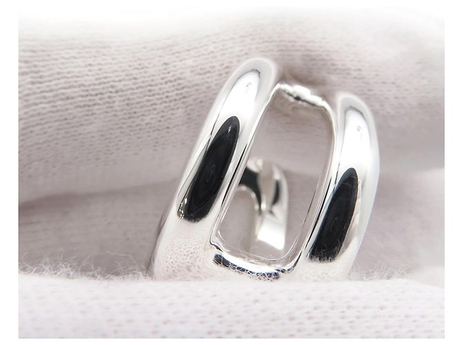 Ring Hermès Anello a Fascia Hermes Osmose PM Silver Band - vista 5