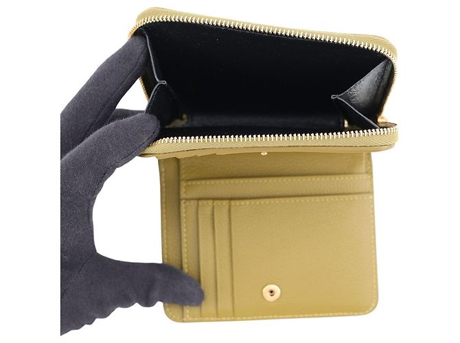 Yves Saint Laurent Bi-fold Ledergeldbörse Grün - Ansicht 5