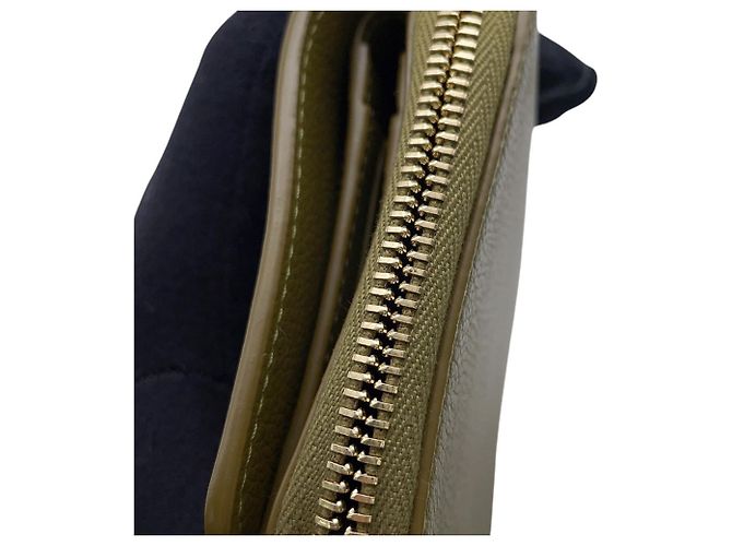 Yves Saint Laurent Bi-fold Ledergeldbörse Grün - Ansicht 7