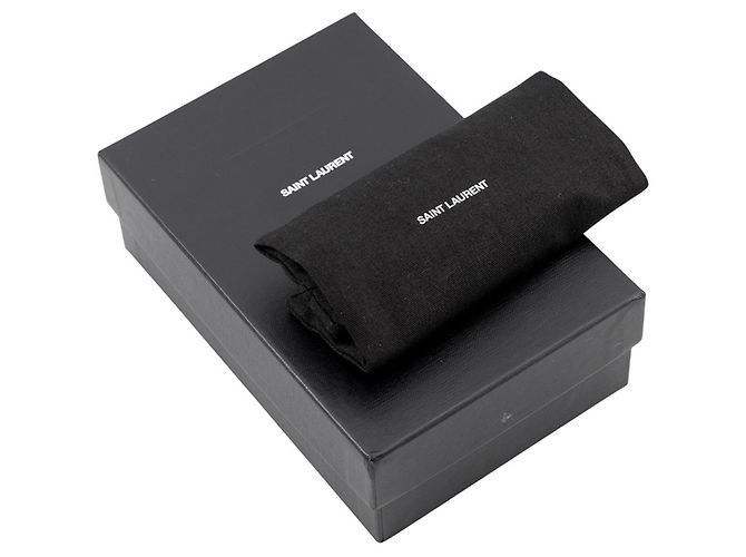 Yves Saint Laurent Bi-fold Ledergeldbörse Grün - Ansicht 9