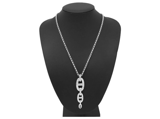 Hermès Collana Hermes Kara Chaine d'Ancre Enchainée GM - vista 3