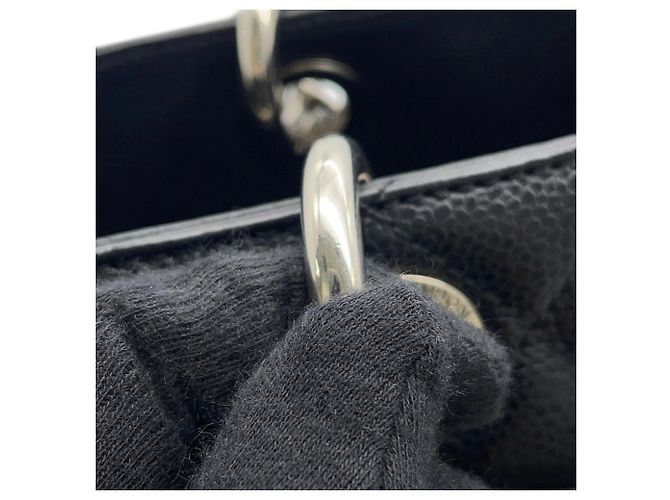Borsa Tote Chanel Black Matelassé con catena Nero - vista 11