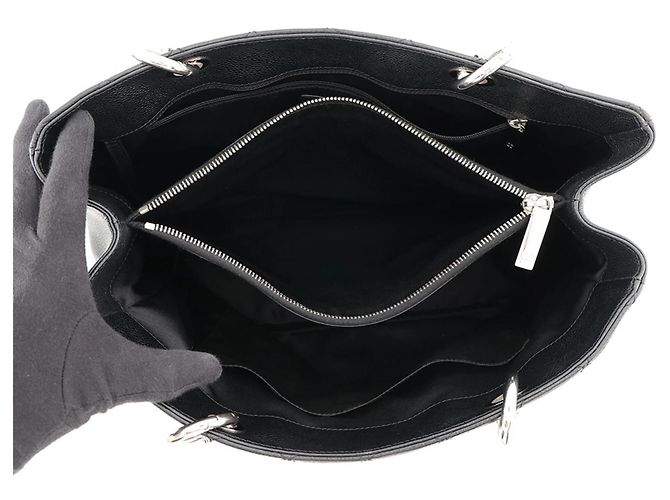 Borsa Tote Chanel Black Matelassé con catena Nero - vista 5