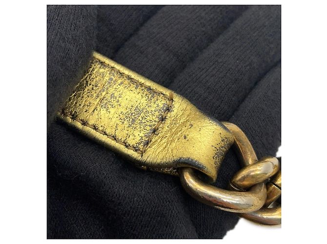 Borsa a tracolla con catena Chanel Matelassé in pelle d'agnello Nero - vista 13