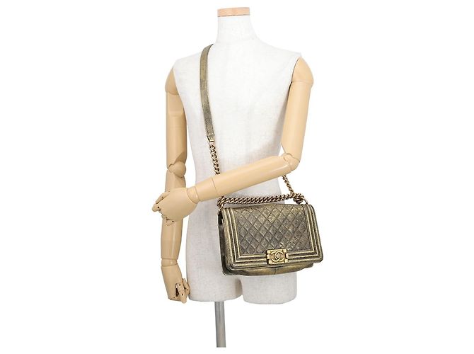 Borsa a tracolla con catena Chanel Matelassé in pelle d'agnello Nero - vista 5