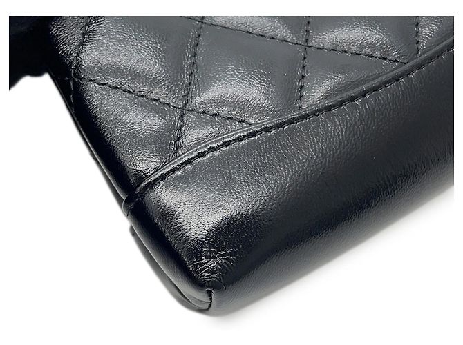 Borsa a tracolla Chanel Matelassé in pelle d'agnello Nero - vista 6