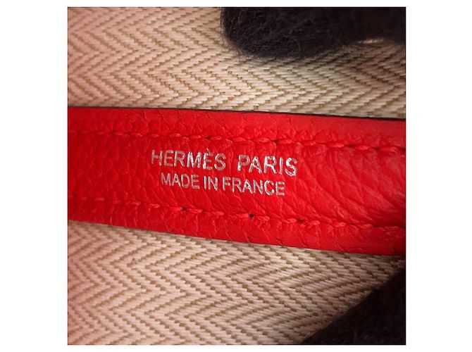 Hermès Borsa Tote Hermes Neo Garden 23 Rouge Coeur - vue 6