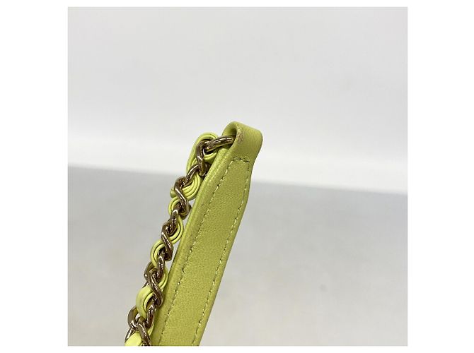 Zaino Chanel in tweed verde - vista 13
