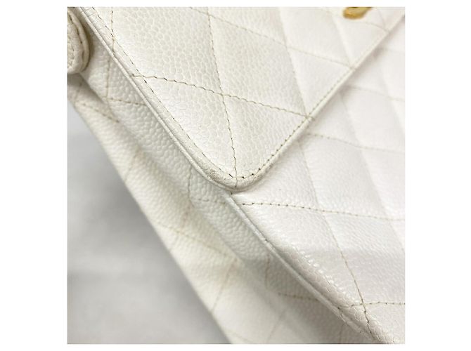 Chanel Matelassé White Schultertasche Weiß - Ansicht 7