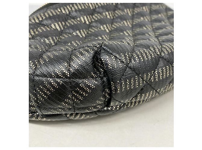 Chanel Matelassé Leder-Taillengürteltasche Schwarz - Ansicht 6