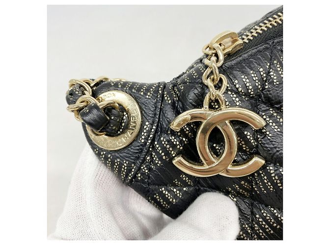 Chanel Matelassé Leder-Taillengürteltasche Schwarz - Ansicht 7