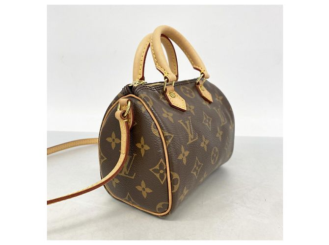 Louis Vuitton Monogram Nano Speedy Handtasche Braun - Ansicht 2