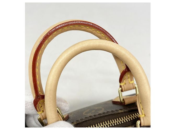 Louis Vuitton Monogram Nano Speedy Handtasche Braun - Ansicht 9