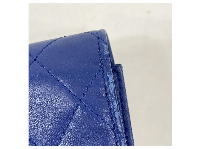 Cartera Tri-Fold Chanel en Azul - vista 5