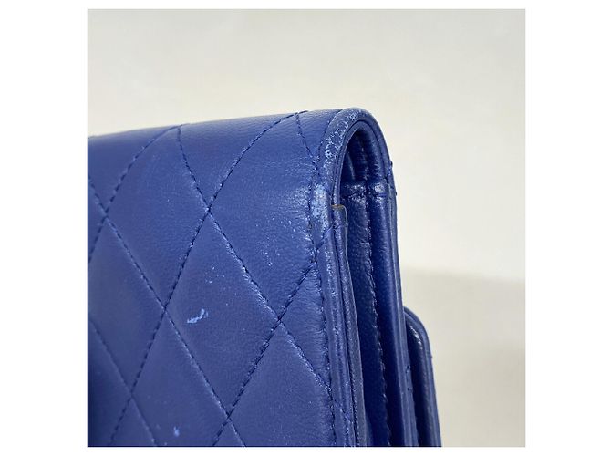 Cartera Tri-Fold Chanel en Azul - vista 6